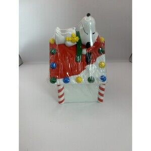 Vintage Peanut’s Snoopy Bank Whitman’s Doghouse Sealed New Old Stock